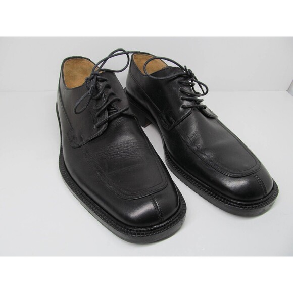 Coach Malone Mens Black Leather Split Toe Derbys Size US 8 D Made In Italy - Picture 1 of 16